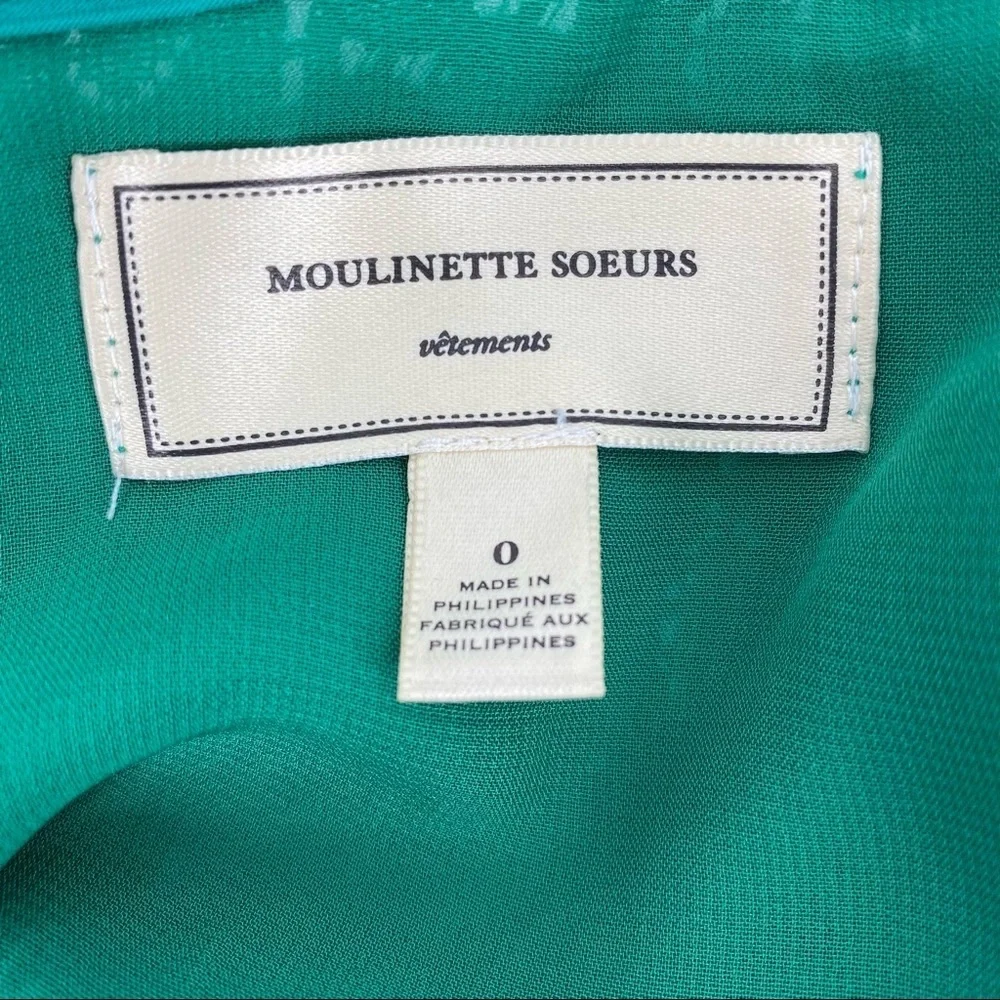 Anthropologie Moulinette Soeurs Lace Peplum Blouse Size 0 - Picture 4 of 5